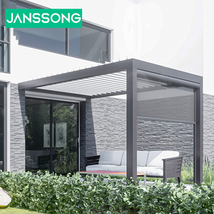 ศาลาพักผ่อนในสวนแบบมีมอเตอร์ หลังคาบานเกล็ดอลูมิเนียมเปิด-ปิดด้วยระบบไฟฟ้า  เพอร์โกลาระบบไบโอไคลเมติก - Product Image 2