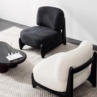 Fauteuil simple et moderne en tissu pour petits appartements, canapé paresseux de luxe léger pour maisons d'hôtes