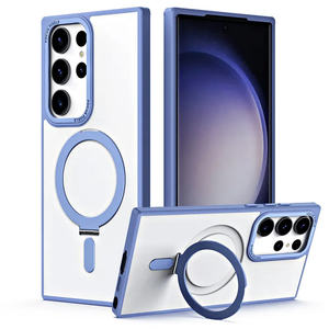 Không Dây Sạc Rõ Ràng Chống Sốc Trường Hợp Đối Với <span class=keywords><strong>Samsung</strong></span> <span class=keywords><strong>Galaxy</strong></span> S25 Siêu Cộng Với Đầy Màu Sắc Matte Cạnh Bumper Bìa Bảo Vệ Từ Tính - Product Image 3