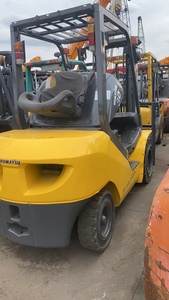 Used TCM 3 Ton Diesel <b>Forklift</b> 4WD Three Stage Mast Hydraulic Side Shifter Solid Tires Rough Terrain Made in USA - Product Image 5