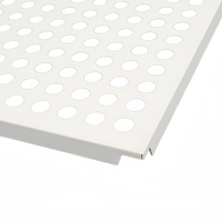 Panneau de plafond en aluminium perforé moderne et imperméable avec fonction d'absorption acoustique pour la décoration des bureaux et des centres commerciaux