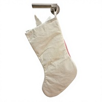 Nouvelle Meilleure Vente : Chaussette de Noël Off-White Licorne Mignonne avec Paillettes Arc-en-ciel, Douce pour la Peau, pour Décoration Polyvalente