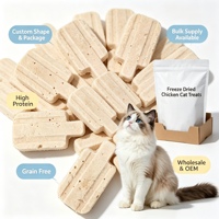 Sucettes de poulet lyophilisées, friandises pour chats, riches en protéines, sans céréales, à mâcher pour animaux, snacks pour animaux en gros, OEM
