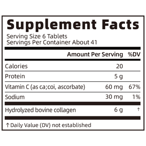 Suplemento de Colágeno con Vitamina C y Biotina para Hombres y Mujeres, Antioxidantes y Apoyo para la Salud de la Piel, Cabello y Uñas, Tabletas de Colágeno - Product Image 4