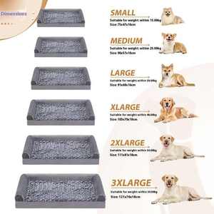 Abnehmbare U-Hunde bett couch für die ganze Saison mit abnehmbarem Samt bezug Wasch bares Ganzjahres-Haustier bett - Product Image 3