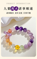 Vente en gros naturel multi-trésor améthyste neuf bracelet feu violet nouveau bracelet femme mode chinoise