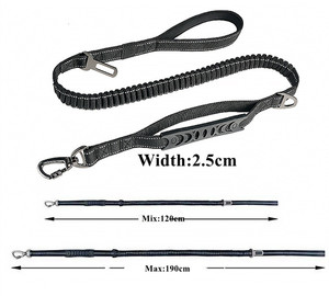 <span class=keywords><strong>Correa</strong></span> de Nylon de Lujo <span class=keywords><strong>para</strong></span> Perros, <span class=keywords><strong>Correa</strong></span> Multifuncional <span class=keywords><strong>para</strong></span> Trotar con Absorción de Impactos y Cinturón de Seguridad <span class=keywords><strong>para</strong></span> Automóvil - Product Image 5