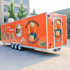 होनलू स्टेनलेस स्टील विंटेज मोबाइल फूड ट्रेलर कॉफी वैन हॉटडॉग कार्ट स्नैक फूड कैंडी पूरी तरह से सुसज्जित जंग प्रतिरोधी - Product Image 3