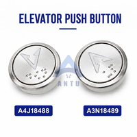 Suku Cadang Lift Tombol Lift Yongda A3N18489 A4J18488 Tombol Tekan Lift Bulat Bst