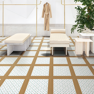 Carreaux <span class=keywords><strong>de</strong></span> parquet en bois mat 600x600, style rétro français européen, antidérapants, pour salon, café commercial, bar, balcon extérieur - Product Image 3