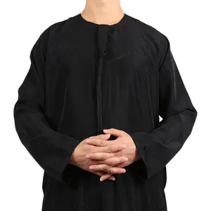 72Pcs/Carton Black Arab Thobe Traditionele Moslim Kleding Voor Mannen 2020