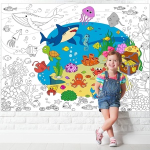 En gros, Poster de coloriage personnalisé sur le thème de <span class=keywords><strong>la</strong></span> mer, Papier <span class=keywords><strong>à</strong></span> dessin DIY en rouleau, Grande nappe, Artisanat artistique pour <span class=keywords><strong>la</strong></span> décoration murale <span class=keywords><strong>à</strong></span> <span class=keywords><strong>la</strong></span> maison et <span class=keywords><strong>à</strong></span> l'école - Product Image 5