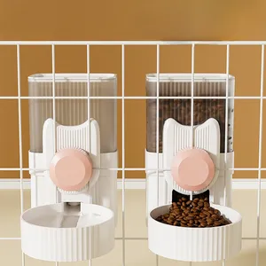 Hersteller von der Stange Tierfutter automat Automatische Nachfüllung Wasser trinker Haustier käfig Fütterung sset mit großer Kapazität