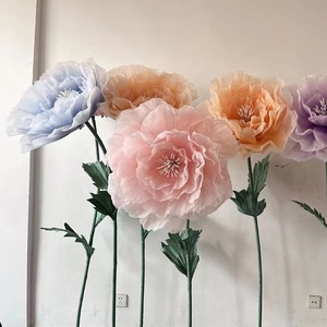 Mecânica elétrica automática flor abertura artificial evento decoração gigante flores para decoração do casamento - Product Image 2