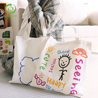 Vente en gros de sacs à provisions réutilisables bon marché avec logo imprimé personnalisé sac fourre-tout en toile de coton blanc uni grande quantité de stock