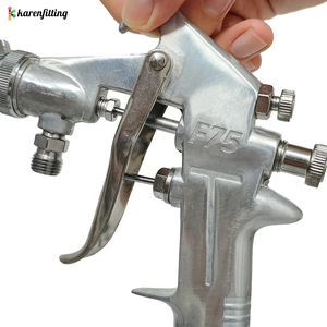 Pistolet de pulvérisation pneumatique portable de qualité industrielle F-75, haute pression, alimentation par gravité, moteur sans balais, 1,5 mm - Product Image 5