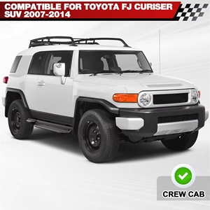 Estribos Laterales para Camioneta Todoterreno 4x4, Barra Nerf de Acero para Toyota FJ Cruiser 2006-2026, Recubrimiento Electrolítico en Polvo - Product Image 5