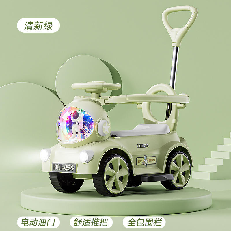 Green e-model+ bluetooth + push handle + guardrail