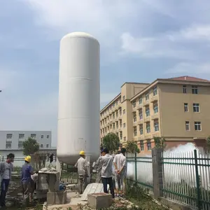 5000 litres réservoir de stockage cryogénique d'oxygène liquide capacité