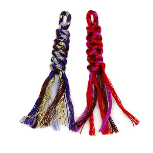 Mini pampilles en coton fouetté et fil de soie doré, tressées à <span class=keywords><strong>la</strong></span> main, style Vajra, nœud serpent, pour pendentif, vêtements, bracelet, cordon, style ethnique - Product Image 5
