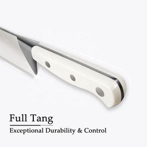 14 Pcs White Triple Rivet Ergonomic Handle <b>Sharp</b> Anti‑Rust Chef <b>Knives</b> <b>Set</b> Stainless Steel Kitchen <b>Knife</b> <b>Set</b> with Wooden Block - Product Image 4