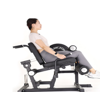 Machine à rallonger et à friser les jambes multifonction réglable à 6 positions, banc d'entraînement pour la salle de sport à domicile.