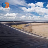 Geomembrana de HDPE de 2 mm, Estándar ASTM, para Impermeabilización de Presas y Lagos, Alta Resistencia, Rollo Negro, Lámina de Protección, Precio