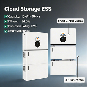 Système solaire tout-en-un avec batterie 5/10/15/20 kWh empilable IP65 CAN LFP pour la maison - Product Image 1