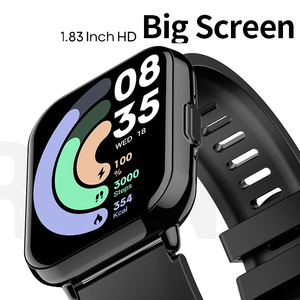 Unisex 1.83 Inch HD Smartwatch Waterproof Big Screen 100+ Sports Modes Heart Rate Monitor Always-On <strong>Display</strong> Wireless <strong>Alarm</strong> <strong>Clock</strong> - Product Image 4