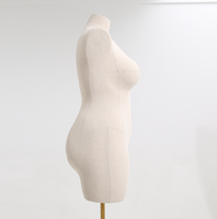 Mannequin de Torse Féminin Lavinia Curvy Grande Taille, Forme de Robe Grande Taille avec Support pour Affichage en Boutique de Couture