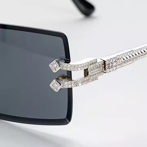 Goggles Unisex Eyeglasses Studded With Moissanite Diamonds Ideal for Everyday Wear Designer Luxury <b>Sunglasses</b> - Product Image 4