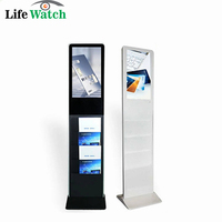 Exhibidor Digital de Folletos y Revistas con Pantalla Táctil LCD de 27 Pulgadas, Full HD, con Sistema Operativo Android/Windows, para Interiores, con Base