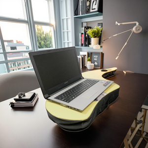 Tablette portable pour enfants, fauteuil pouf TV, plateau de lit en bois, bureau pour ordinateur portable/table à dîner avec coussin, tissu extérieur Lycar et tissu intérieur non tissé - Product Image 2