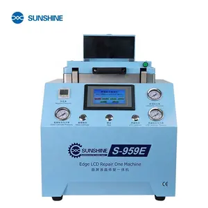 S-959E de soleil 12 pouces incurvé Lcd réparation démoussage stratification et durcissement Machine intégrée