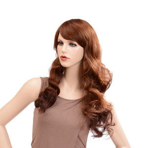 Parrucche Sintetiche da <span class=keywords><strong>Donna</strong></span> con <span class=keywords><strong>Capelli</strong></span> Lunghi e Ricci, Stile Asimmetrico, Nuova Tendenza, Vendita all'Ingrosso dalla Fabbrica - Product Image 6