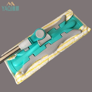 Tuyệt vời thân thiện với môi <span class=keywords><strong>360</strong></span> xoay lau phẳng với sợi nhỏ Refill vải nhựa giỏ bốn bên vắt sàn công cụ làm sạch - Product Image 2