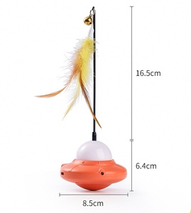 Giocattolo per Gatti 2-in-1 con Laser Automatico e Piuma Staccabile, Divertimento per la Caccia - Product Image 3