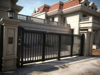 Portail pliant moderne en aluminium motorisé électrique pour villa, cour, appartement, entrée et allée