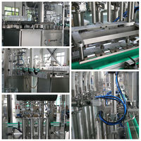 Machine de remplissage et de scellage automatique pour liquides, bouteilles en plastique et en verre, jus, vodka, piston, sauce tomate, huile