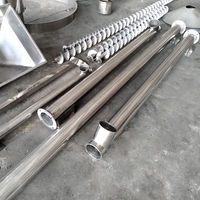 Mesin pemberi makan Auger tepung beras Grist Tubular Screw Conveyor dengan Hopper