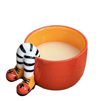 Mug en céramique mignon avec poignée, tasse à petit-déjeuner pour flocons d'avoine, tasse à café latte, mug esthétique pour couple, idéal pour dortoir et usage quotidien