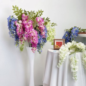 Guirlandes artificielles de glycine Dong Rui, fleurs en soie, décorations suspendues pour décoration de plafond de mariage, vert, blanc, rose, bleu, violet - Product Image 1