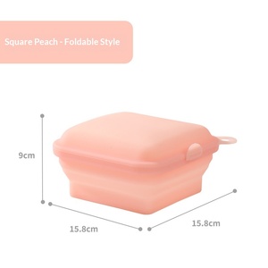 กล่องใส่อาหารซิลิโคนทรงสี่เหลี่ยมแพลตตินั่ม พับได้ เก็บอาหารสดใหม่ <span class=keywords><strong>ใช้</strong></span>ในครัวเรือน เกรดสำหรับอาหาร ปิดผนึกได้ <span class=keywords><strong>ใช้</strong></span><span class=keywords><strong>กับ</strong></span><span class=keywords><strong>ไมโครเวฟ</strong></span>และช่องแช่แข็งได้ พกพาสะดวก ทันสมัย - Product Image 1