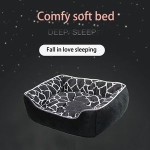 Luxus-Rechteck-Haustier bett Anti-Rutsch-Matratze mit festem Muster Maschinen wasch bares Hunde katzen bett Erwärmung Bequem im Karton verpackt - Product Image 4