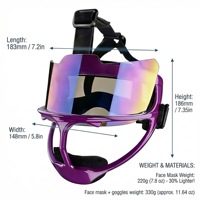 Masque de softball ultraléger en magnésium pour joueur de softball, tailles jeunesse et adulte, 8 oz, protection faciale légère