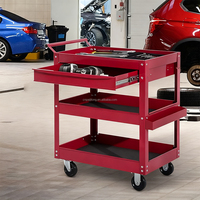 Chariot à outils mobile robuste avec roulettes, design portable, personnalisable, supports multiples, OEM/ODM/OBM, style moderne