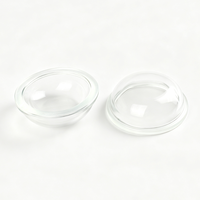 Abat-jour en verre transparent rond et élégant pour lampe de table, couvercle décoratif en verre pour luminaires de chambre et de salon