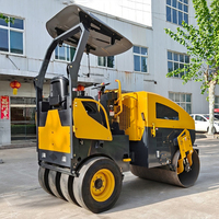 Offre Spéciale : Compacteur Routier Vibratoire Hydraulique 3 et 4 Tonnes avec Moteur Kubota, Double Tambour, Roues Avant en Acier et Arrière en Caoutchouc