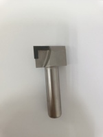 1/2 inci 2-flute PCD berlian TCT Router bit bulat bawah mata bor CNC alat pertukangan kustom ODM dukungan