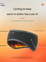 Bandeau chaud élastique pour cyclisme ski pour enfants avec bandeau d'oreille polaire hiver Sports de plein air bandeau plus chaud